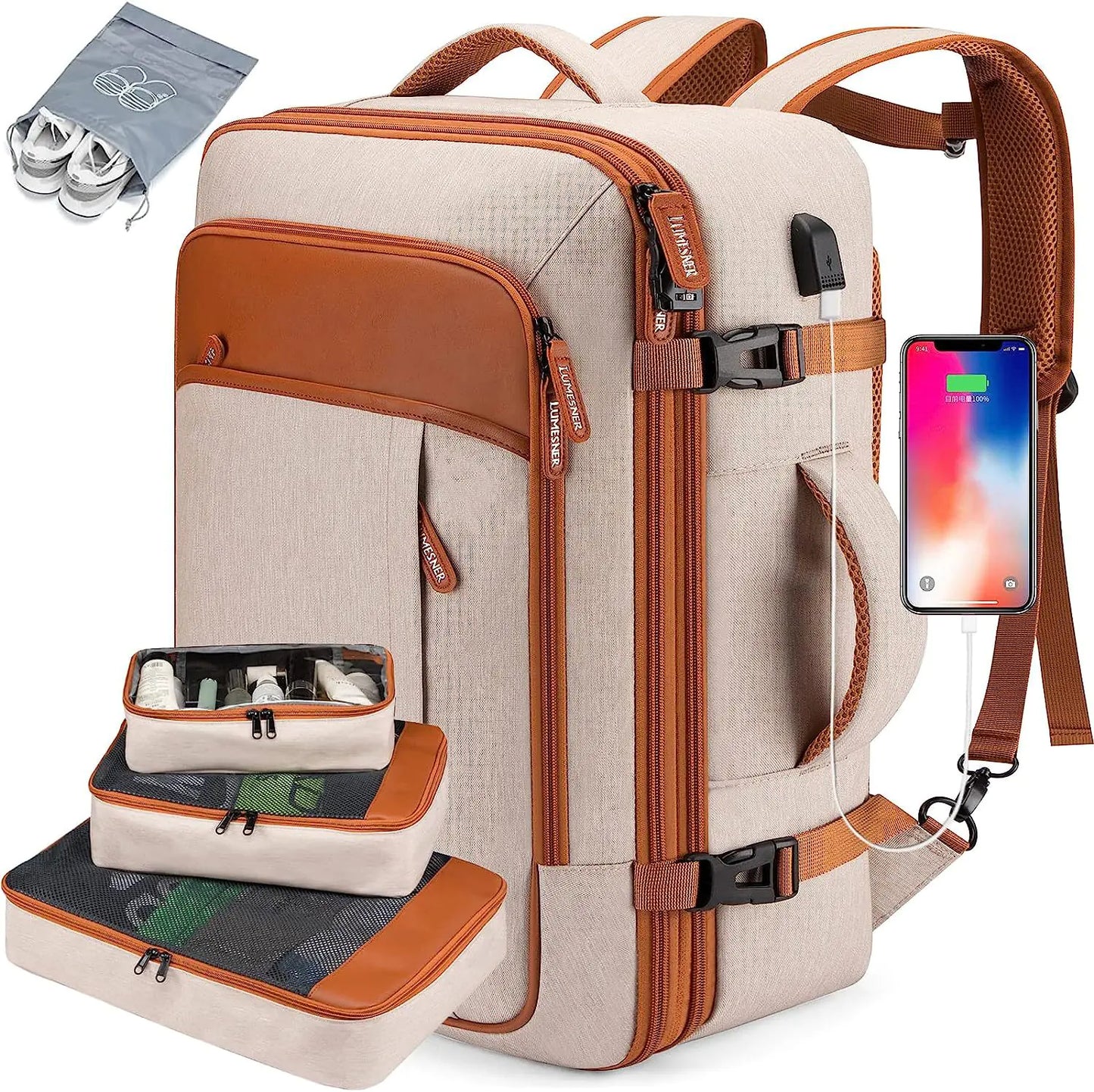 Large Capacity Travel Backpack for Men and Women