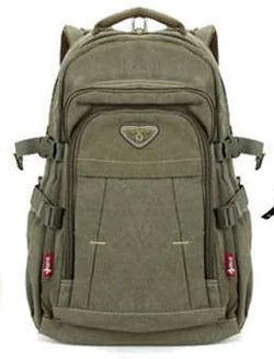 Large Capacity Canvas Travel Backpack for Men & Women