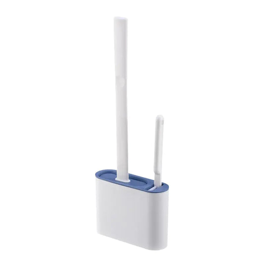 Japanese Style Silicone Toilet Brush Set for Home Use